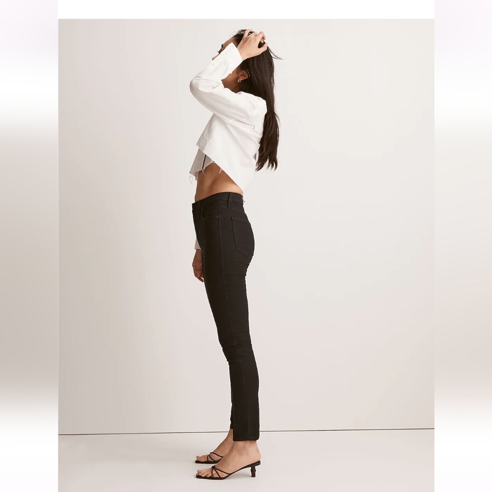 MADEWELL black high-rise skinny crop jeans 29